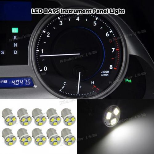 10x super white led 1815 57 instrument panel lamps ba9s  light bulb 12v