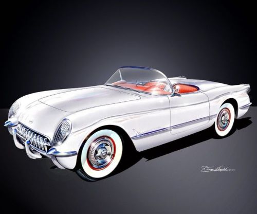 Corvette custom t tee shirt most year models vintage designs from ads/brochure