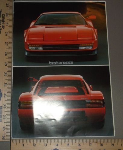 1985 ferrari sales folder brochure testorossa original 4 languages