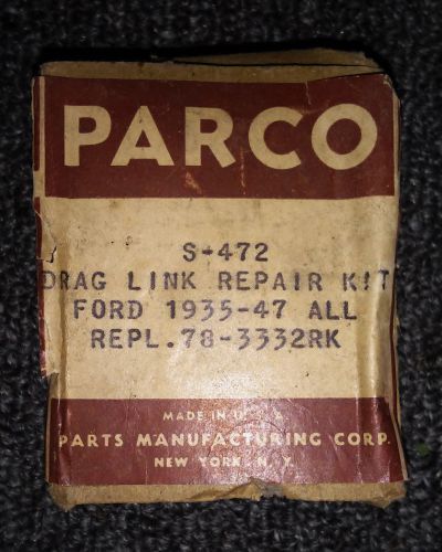 Vintage parco drag link repair kit s-472 - ford 1935-47 all