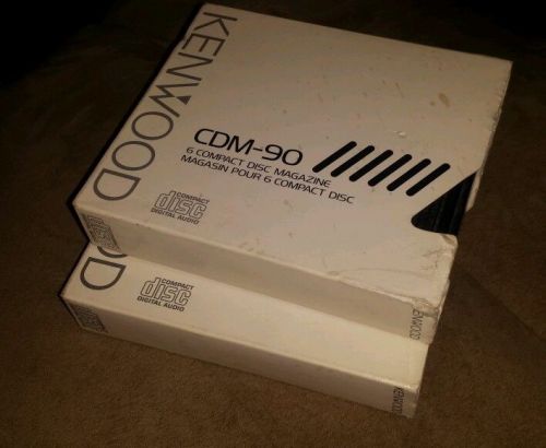 Kenwood 6 cd magazine cdm-90 lot of 2