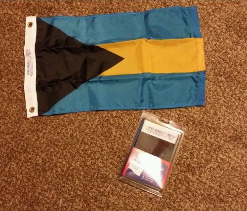 Bahamas heavy duty, indoor/outdoor courtesy  flag - 12" x 18"