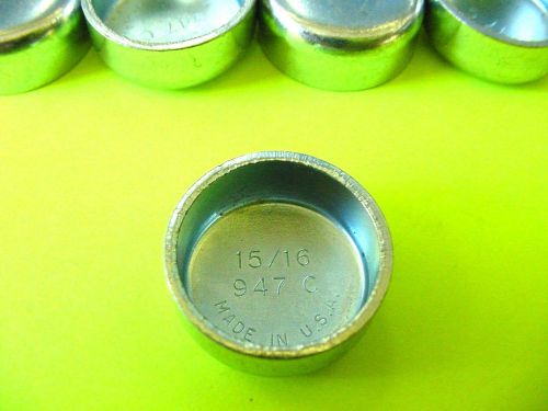 Fit ford 5pk 15/16&#034; freeze expansion plugs zinc plated steel engine cylinder nos