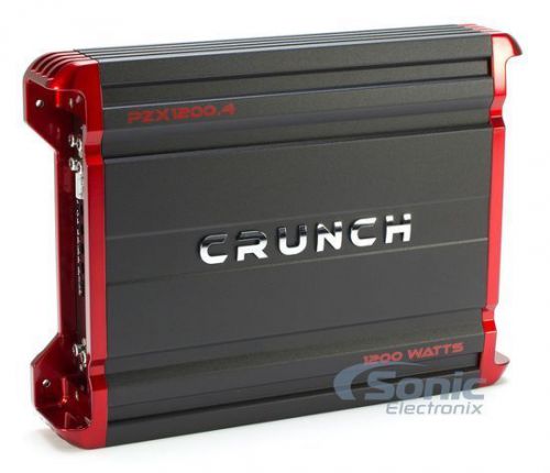 New! crunch pzx1200.4 1200 watt 4-channel powerzone car amplifier car audio amp