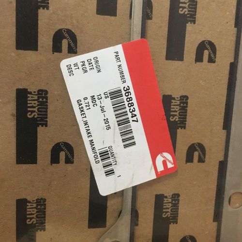 Genuine cummins intake manifold gasket part # 3688347