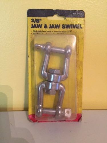 Marine jaw/jaw swivel 3/8" anchor chain connector for boat – stainless steel