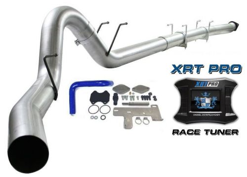 H&amp;s xrt pro programmer dpf egr del 5&#034; exhaust for 07-12 dodge ram 6.7l cummins