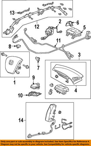 Honda oem 77930tc0b11 air bag-front impact sensor