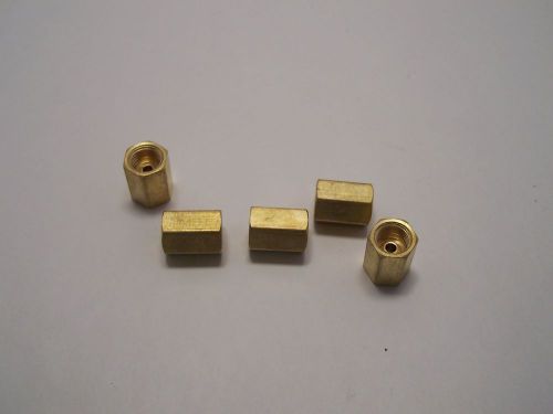 Brass brake line unions for 3/16" tubing - package of 5