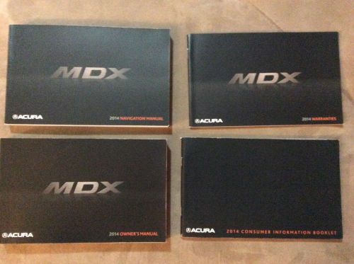 Used 2014 acura mdx owners manuals.