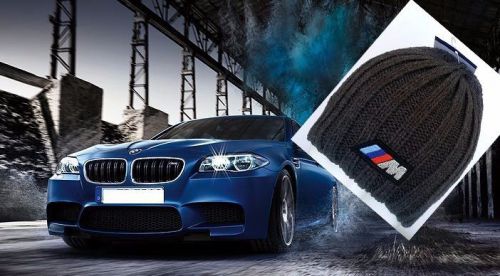Knitted beanie cap bmw m /m m3, m5 badge logotype