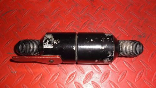 Sprint car race car in line fuel filter w/ shut off valve