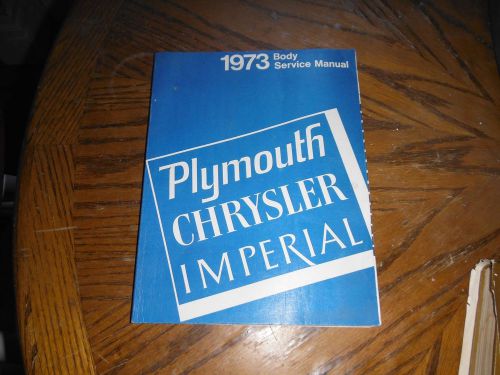 1973 plymouth chrysler imperial body service manual