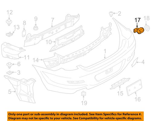 Bmw oem 11-16 x3 parking aid-sensor 66209270495