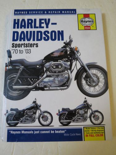Harley davidson sporters service &amp; repair manual 1970-2013  by haynes