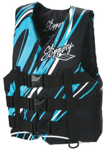 Slippery ray womens life vest/pfd light blue/black sm