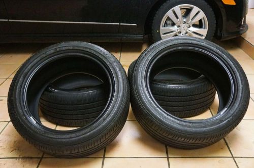 4 used bridgestone turanza rft, 245/45/r17, remove from 2013 mercedes e350