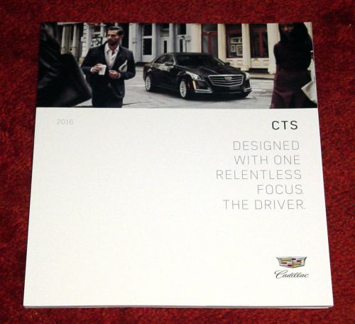 New just released 2016 cadillac cts 54 page dealer brochure + free shipping