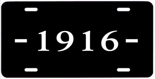 1916 year metal license plate, show car vanity tag, vintage antique street rod