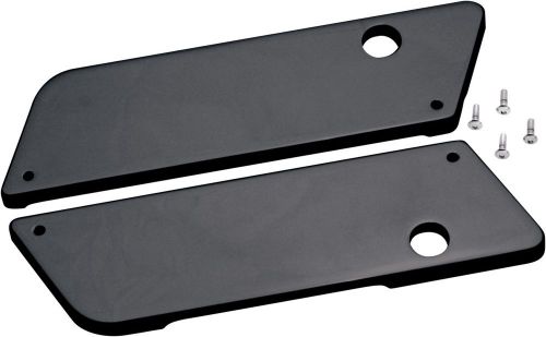 COVINGTONS C1003-B BLACK SMOOTH LATCH COVERS 1993-2013 HARLEY TOURING, US $216.86, image 1