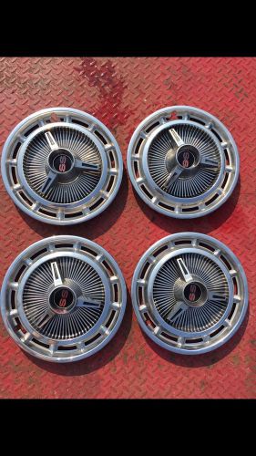 1964-1967 impala chevelle ss sooner hubcaps set of 4