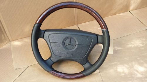 Mercedes steering wheel wood trim w124 w140 w210 w202 r129 amg sport black
