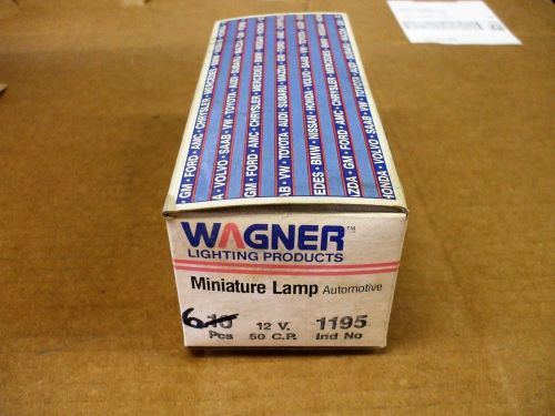 Nos wagner no. 1195 12v miniature lamps-box of 6 lamps