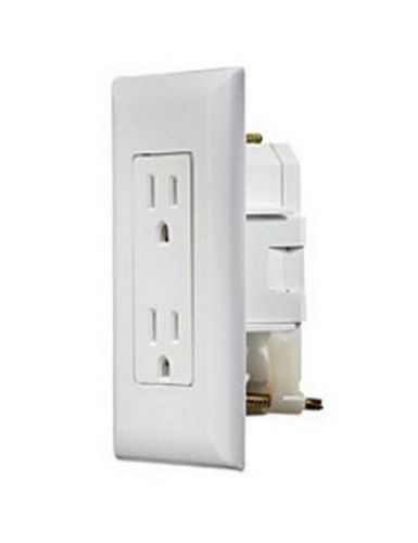 Rv trailer self contained white dual outlets with cover plate rv designer s811