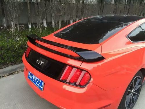 Shelby gt350r style black paint rear trunk spoiler wing for ford mustang 2015