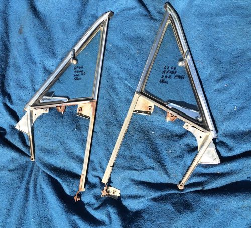 63 64 65 66 dart valiant barracuda oem vent window assembly set with glass nice