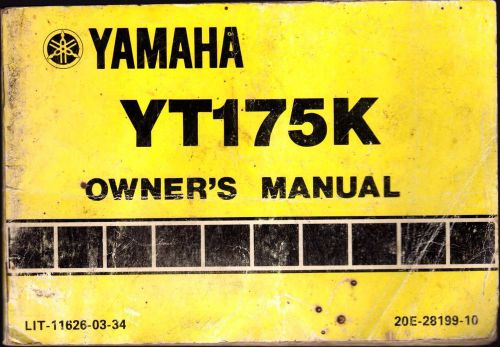 1982 yamaha three wheeler yt175k owners manual lit-11626-03-34   (813)