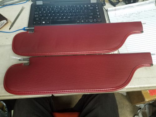 New blem burgundy sun visors red chevelle nova impala ss chevy chevrolet