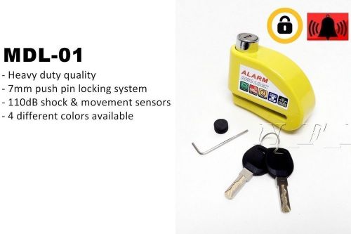 Motorcycle bike anti-theft disk brake alarm wheel lock for yamaha street scooter