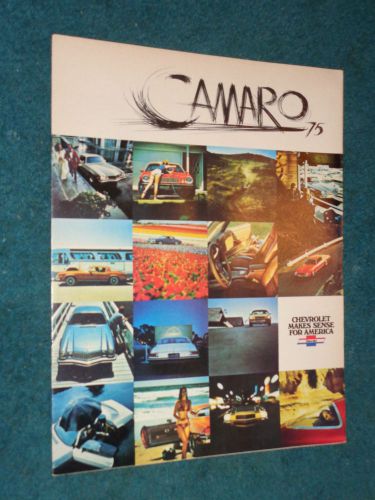 1975 chevrolet camaro sales brochure / original dealership item!!!