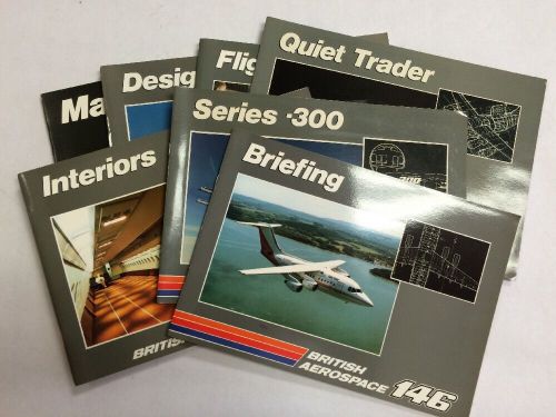 British aerospace146-300 original 7 descriptive promotional information brochure