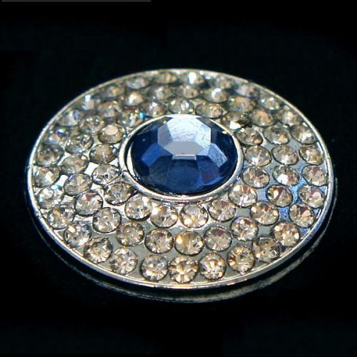 Car push button star engine button decoration blue silver crystal decal sticker