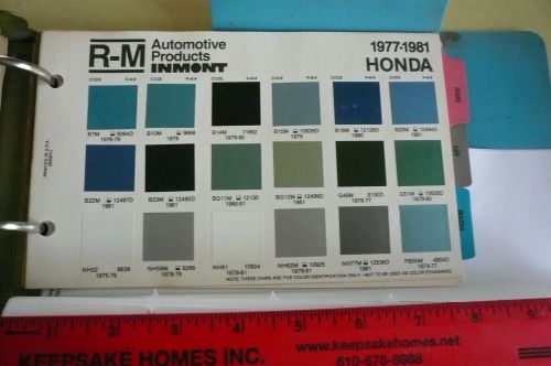 1977 78 79 80 81 honda r-m inmont color chips