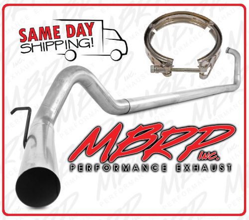 03-07 ford 6.0 6.0l powerstroke diesel 4&#034; aluminized exhaust system &amp; d/p clamp