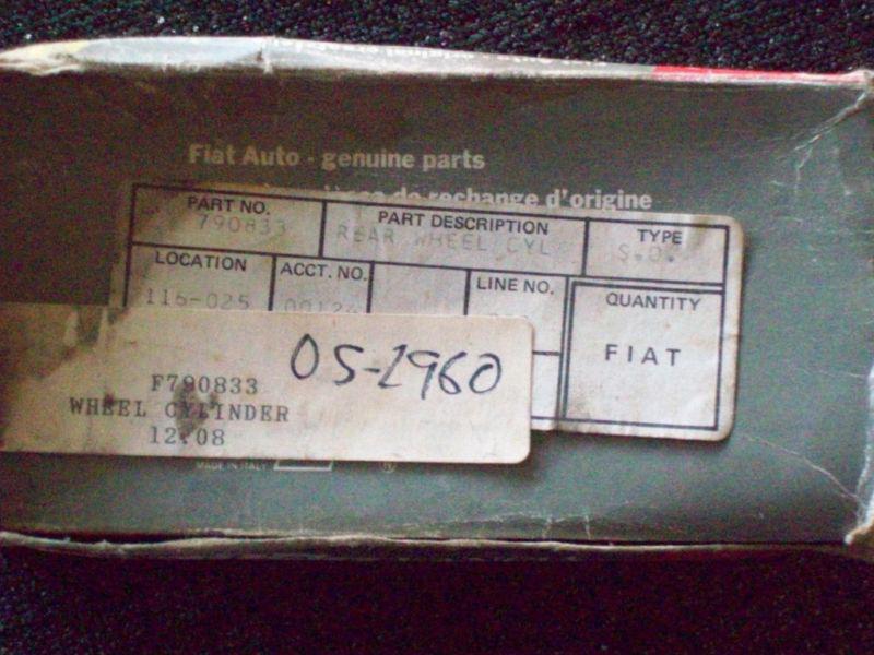 Fiat 850 Rear Wheel Cylinders (Genuine Fiat parts, 2 Each), US $36.00, image 2