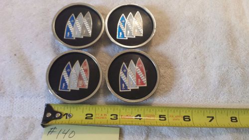 Set of 4 81 82 83 84 85 86 87 buick regal wheel chrome center cap emblem 254842