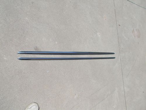 Vintage 1940s  buick  coupe running board chrome strip pair