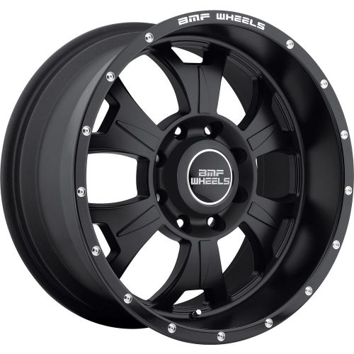 20x9 flat black bmf m-80 8x170 +0 wheels trail grappler 37x12.50r20lt tires