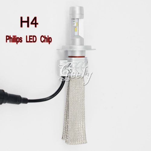 Auto car h4 led chip led headlight bulb conversion kit 80w 8000lm philips chip