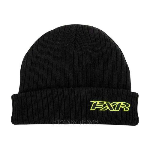2015 fxr black detour beanie winter hat one size fits most