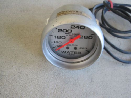 Autometer pro comp ultra lite 2-5/8&#034; water temperature mechanical gauge 4431