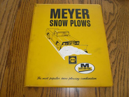 1960&#039;s meyer snow plows preferred prospect plan oem approved jeep equipment