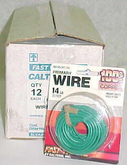14 gauge copper automotive primary wire 240 ft green