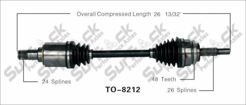 Surtrack to8212 left new cv complete assembly