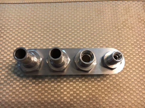 Billet specialties 66935 inline heater and ac bulkhead connector