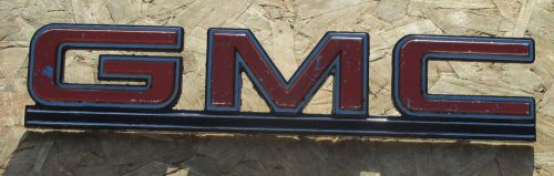 1978-95 gmc g-series van 1500, 2500, 3500 rear door name plate emblem 14052254